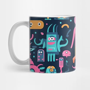 Playful Arena: Whimsical Monster Mates Mug